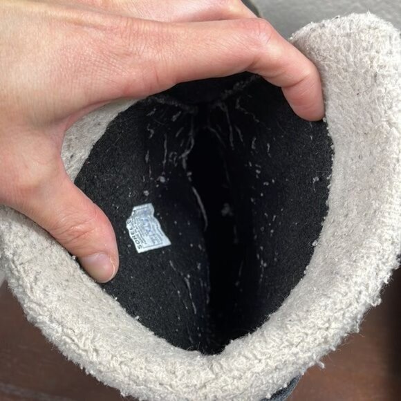 Sorel Yoot Pac Boots Beige Black Lace Up Waterproof Winter Snow Duck Sz 7 - Picture 8 of 12